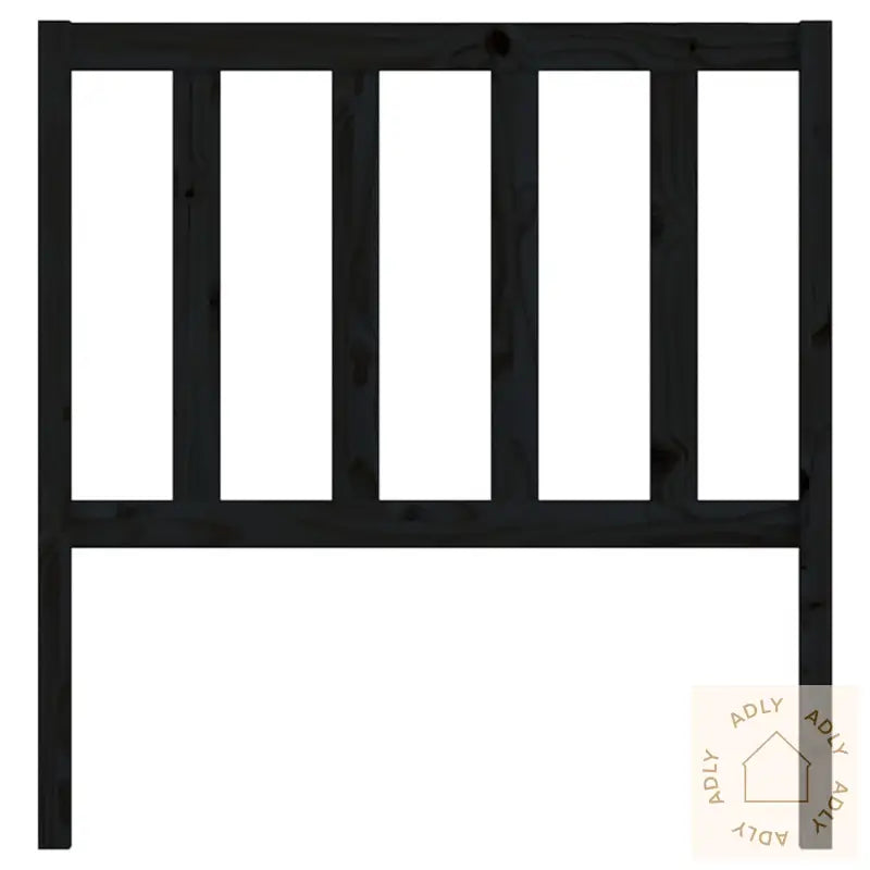 Sengegavl Svart 106X4X100 Cm Heltre Furu