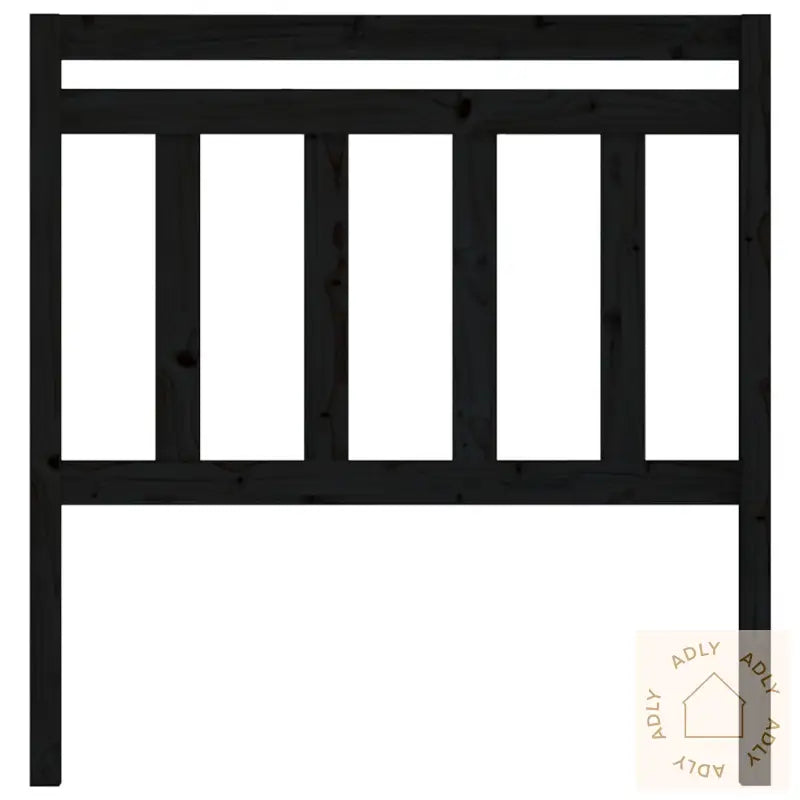 Sengegavl Svart 81X4X100 Cm Heltre Furu