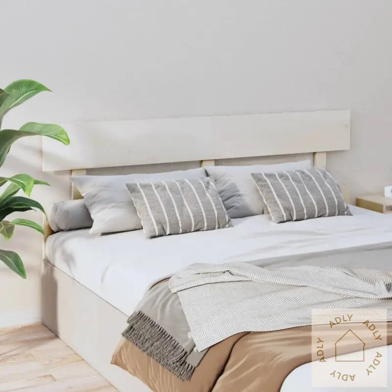 Sengegavl Hvit 164X3X81 Cm Heltre Furu