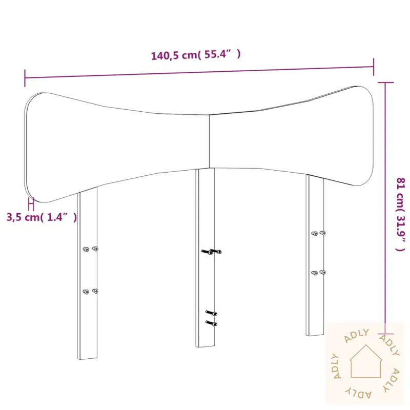 Hodegavl Voksbrun 135 Cm Heltre Furu