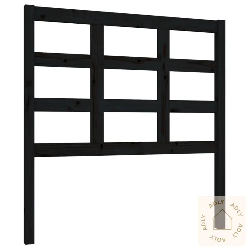 Sengegavl Svart 95,5X4X100 Cm Heltre Furu