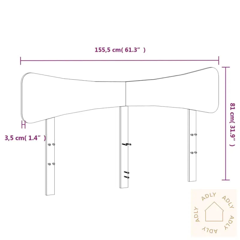 Hodegavl Voksbrun 150 Cm Heltre Furu