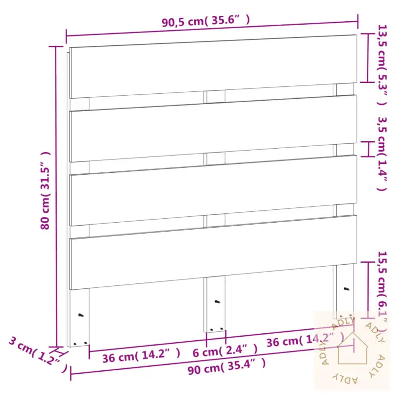 Hodegavl Voksbrun 90 Cm Heltre Furu