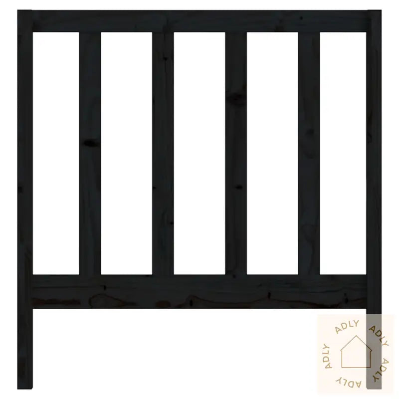 Sengegavl Svart 96X4X100 Cm Heltre Furu