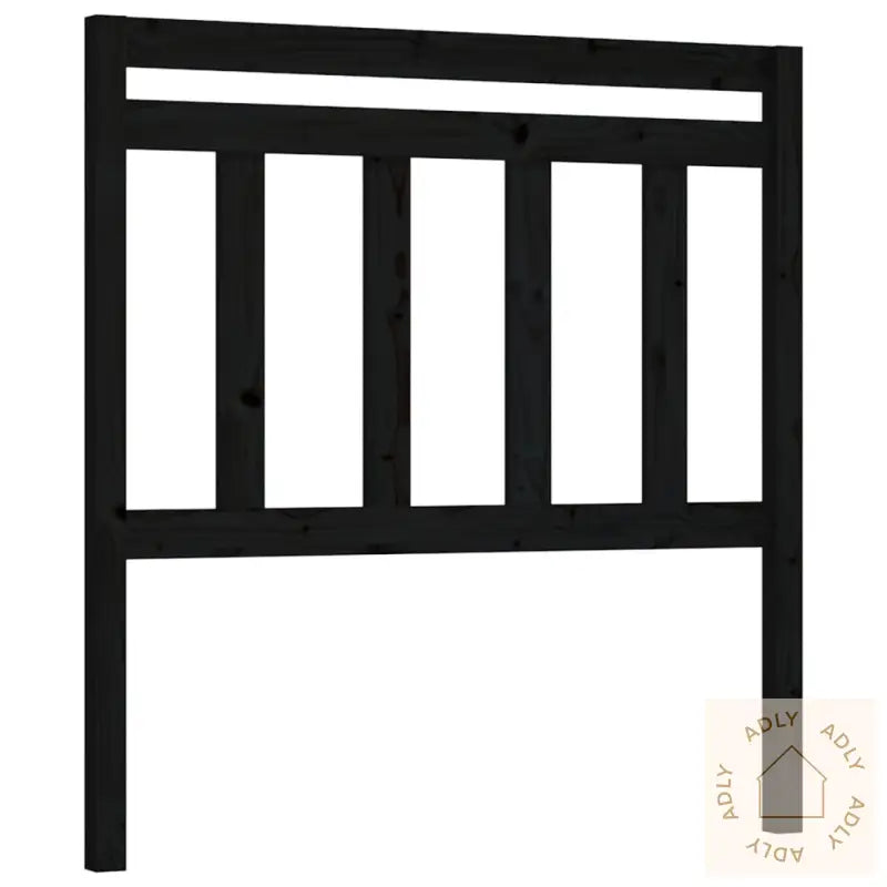 Sengegavl Svart 96X4X100 Cm Heltre Furu
