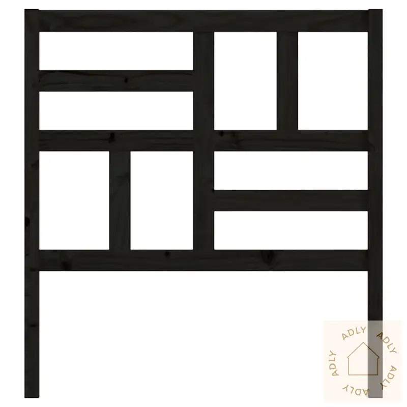 Sengegavl Svart 96X4X104 Cm Heltre Furu