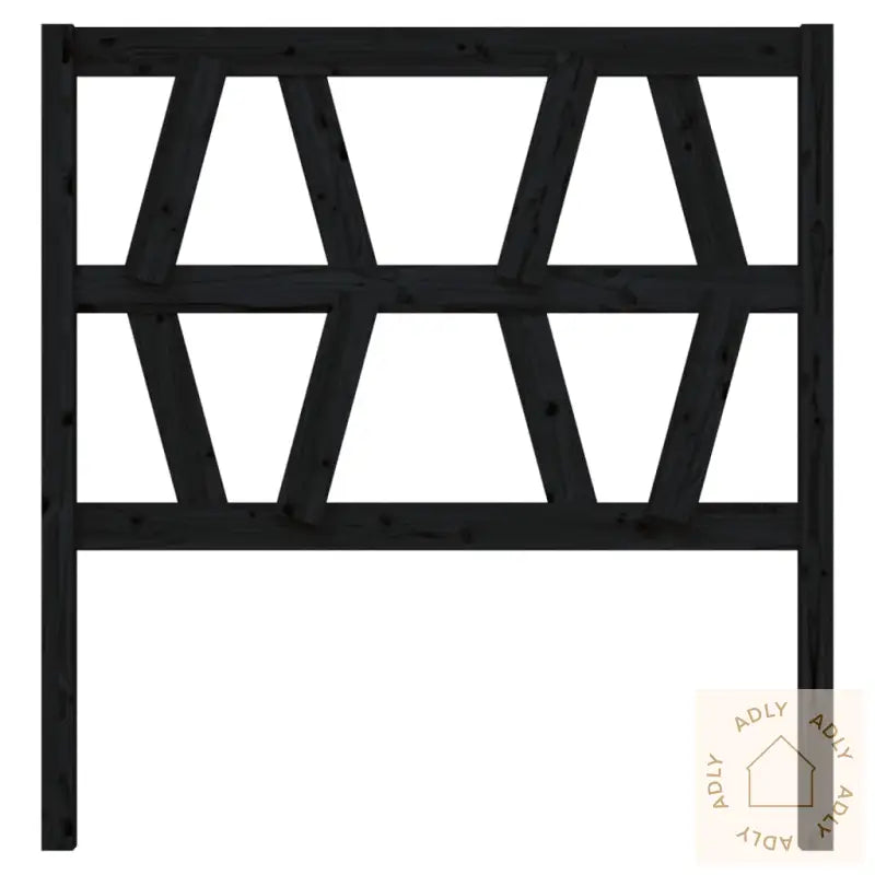 Sengegavl Svart 96X4X100 Cm Heltre Furu
