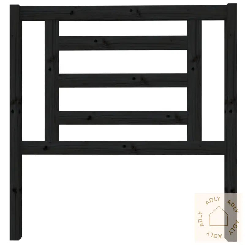 Sengegavl Svart 96X4X100 Cm Heltre Furu