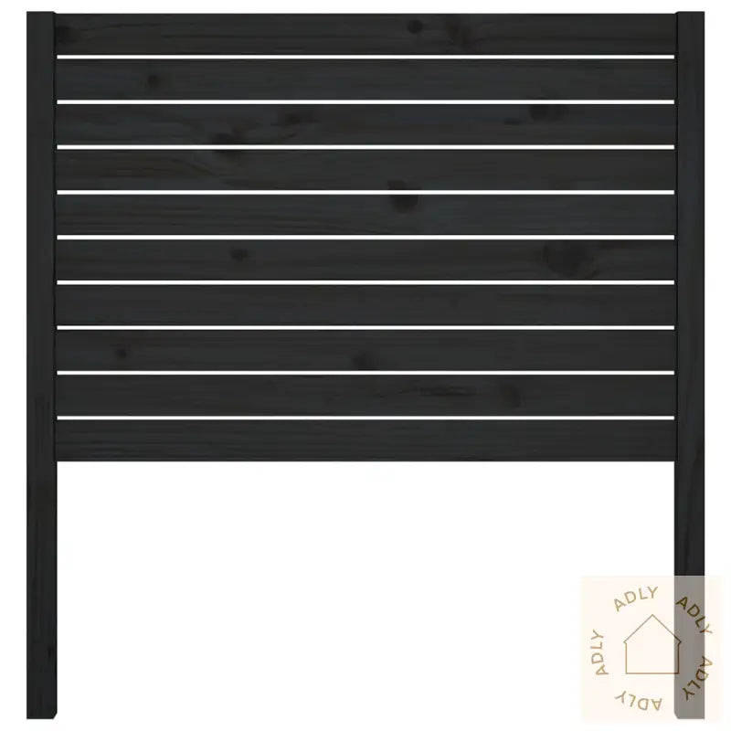 Sengegavl Svart 96X4X100 Cm Heltre Furu