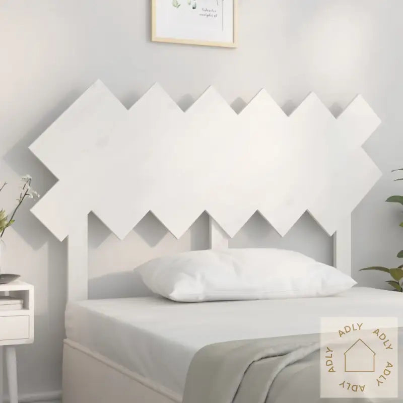 Sengegavl Hvit 122,5X3X80,5 Cm Heltre Furu
