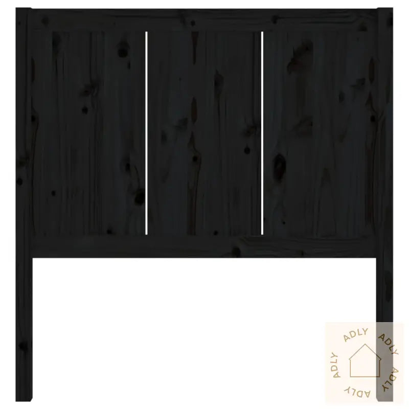 Sengegavl Svart 95,5X4X100 Cm Heltre Furu
