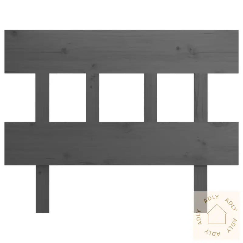 Sengegavl Grå 93,5X3X81 Cm Heltre Furu