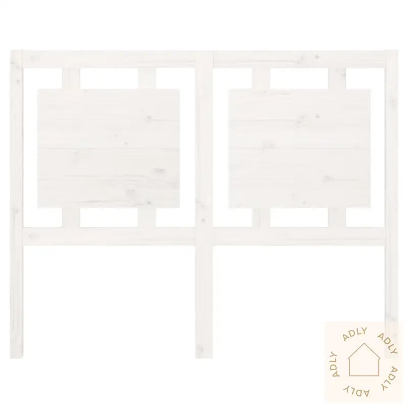 Sengegavl Hvit 125,5X4X100 Cm Heltre Furu