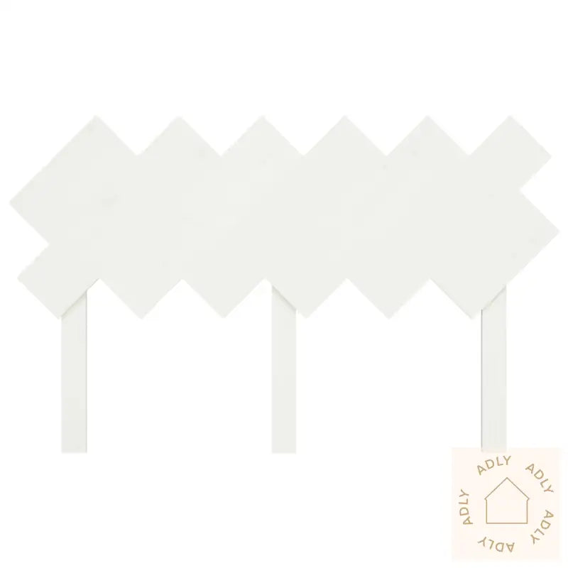 Sengegavl Hvit 132X3X81 Cm Heltre Furu