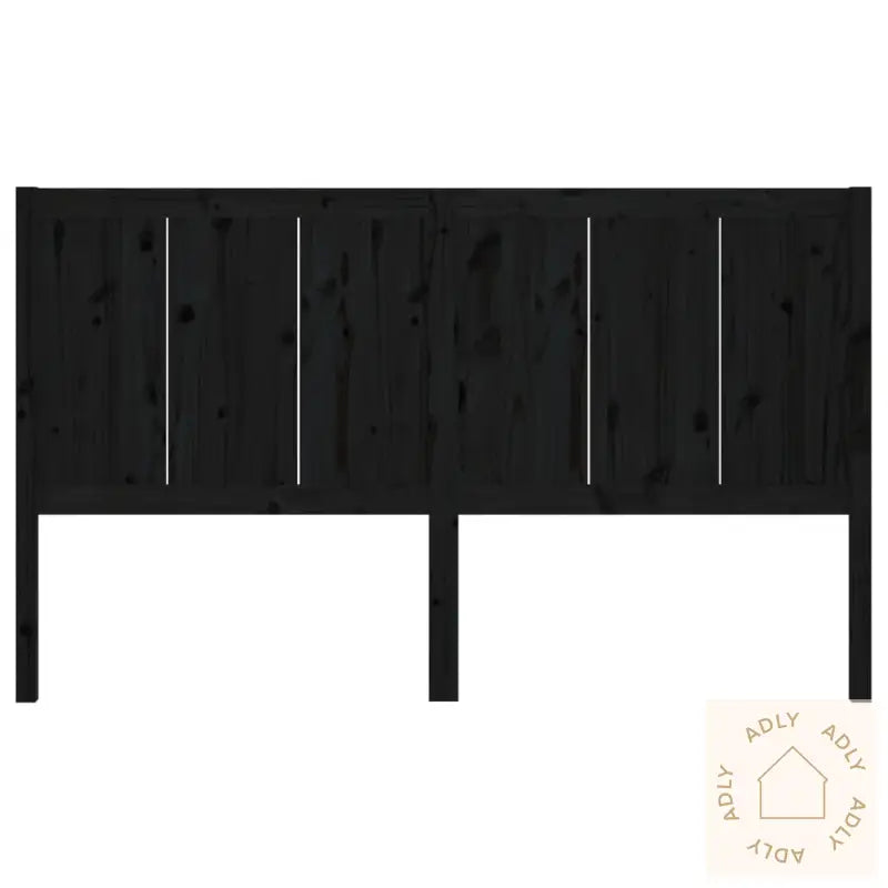 Sengegavl Svart 205,5X4X100 Cm Heltre Furu