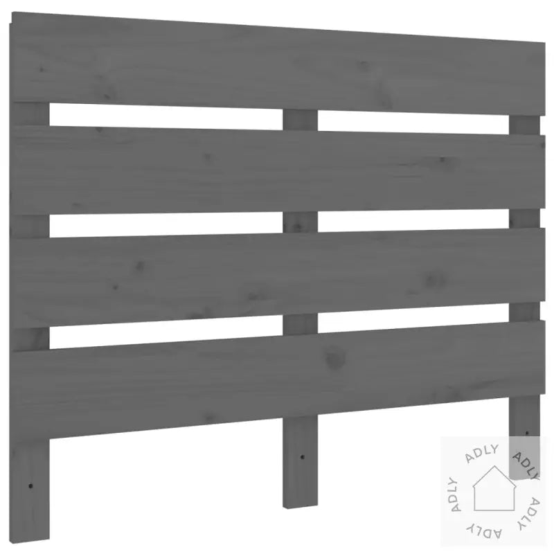 Sengegavl Grå 100X3X80 Cm Heltre Furu