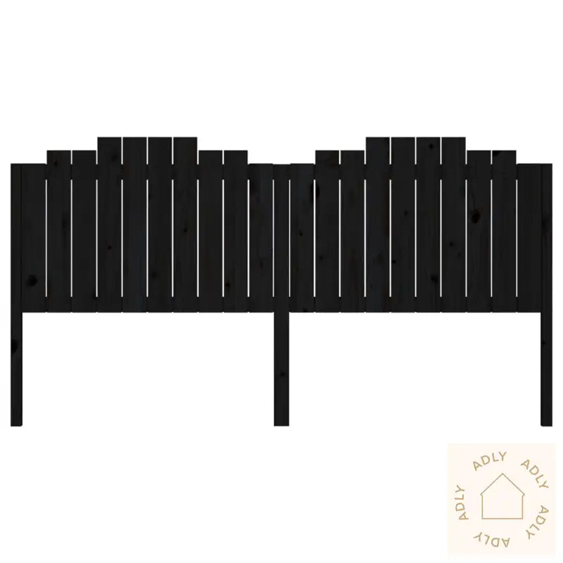 Sengegavl Svart 206X4X110 Cm Heltre Furu
