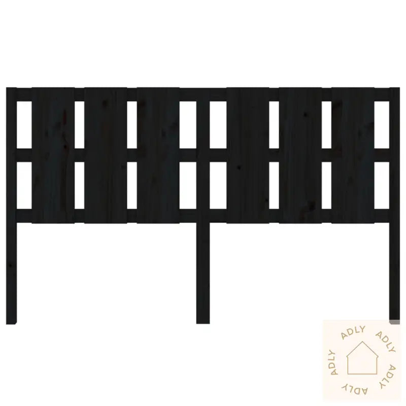 Sengegavl Svart 165,5X4X100 Cm Heltre Furu