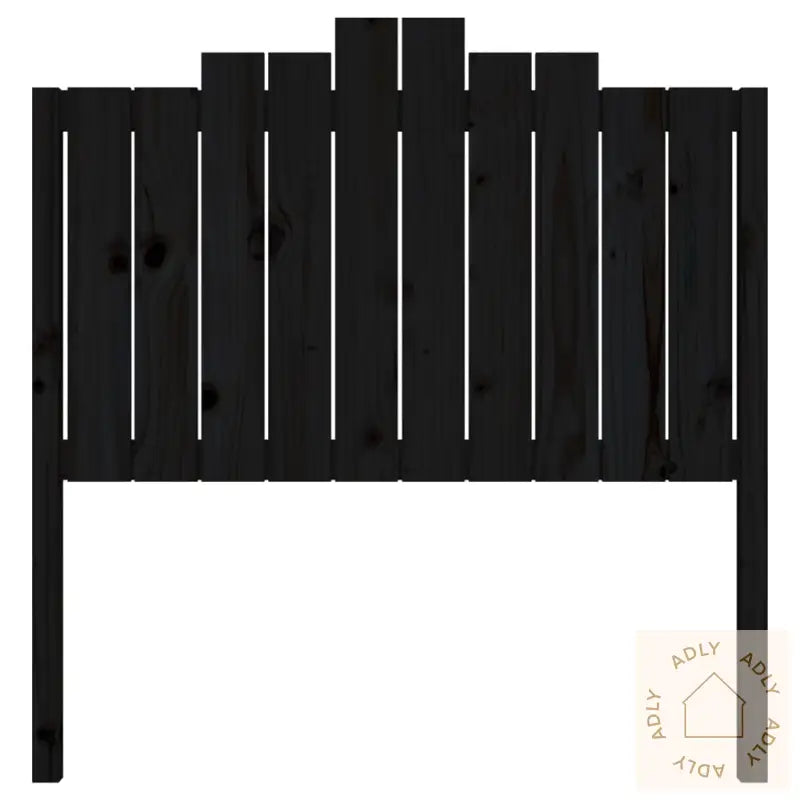 Sengegavl Svart 106X4X110 Cm Heltre Furu