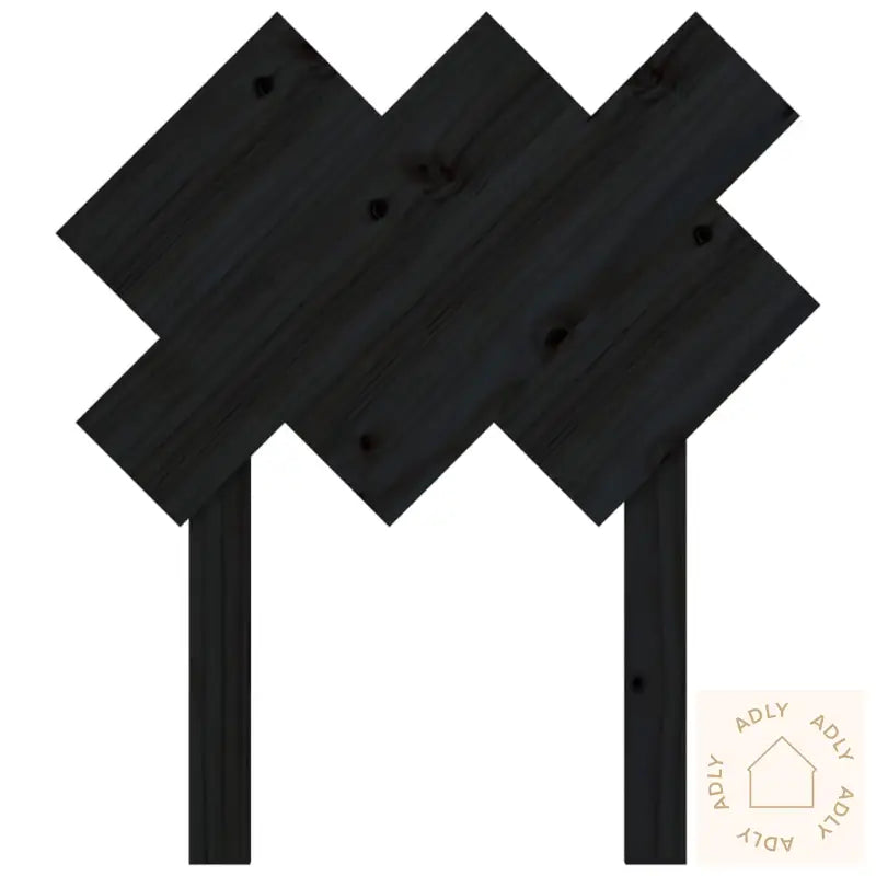 Sengegavl Svart 72,5X3X81 Cm Heltre Furu