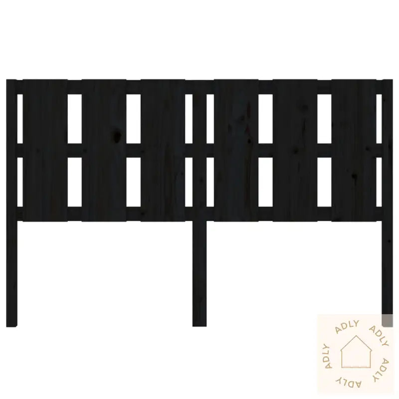Sengegavl Svart 155,5X4X100 Cm Heltre Furu