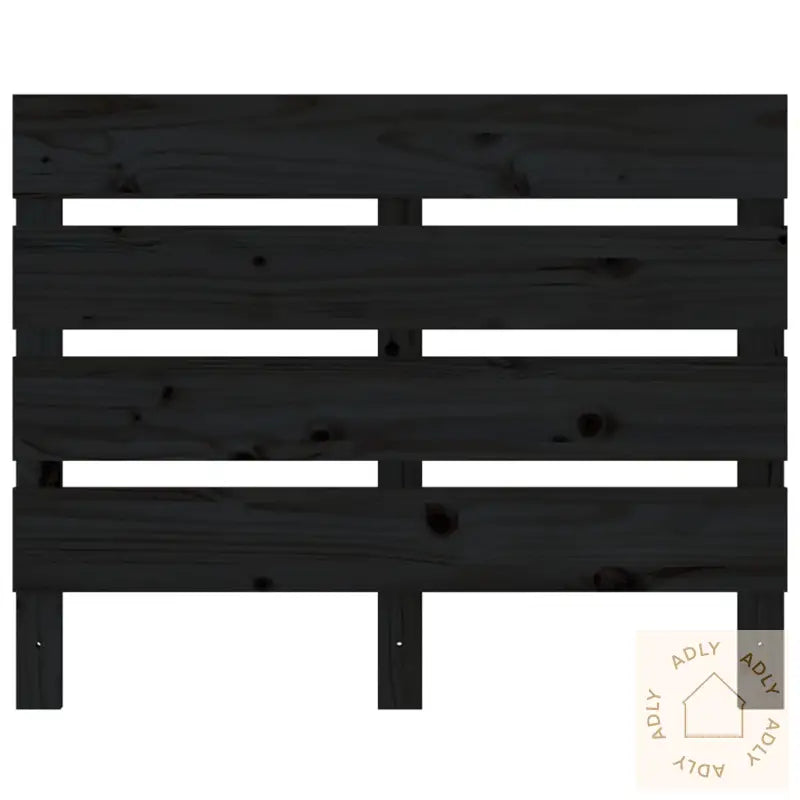 Sengegavl Svart 75X3X80 Cm Heltre Furu