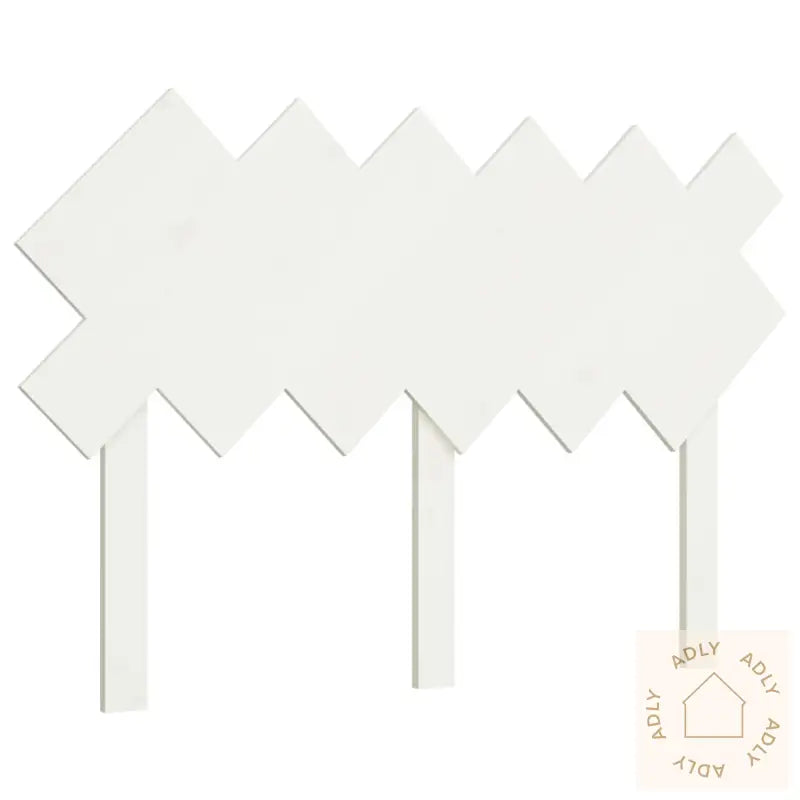 Sengegavl Hvit 122,5X3X80,5 Cm Heltre Furu