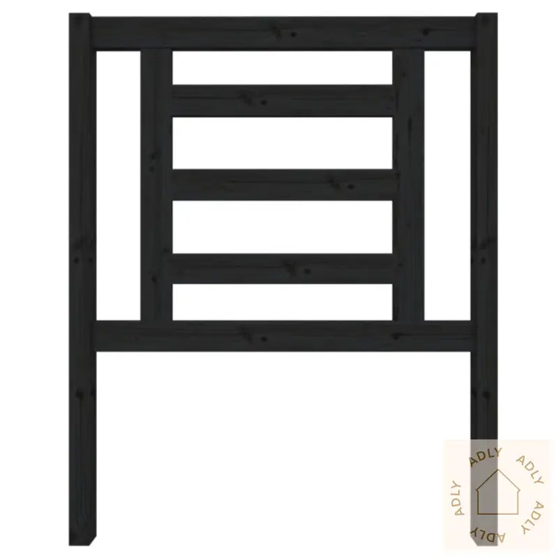 Sengegavl Svart 81X4X100 Cm Heltre Furu