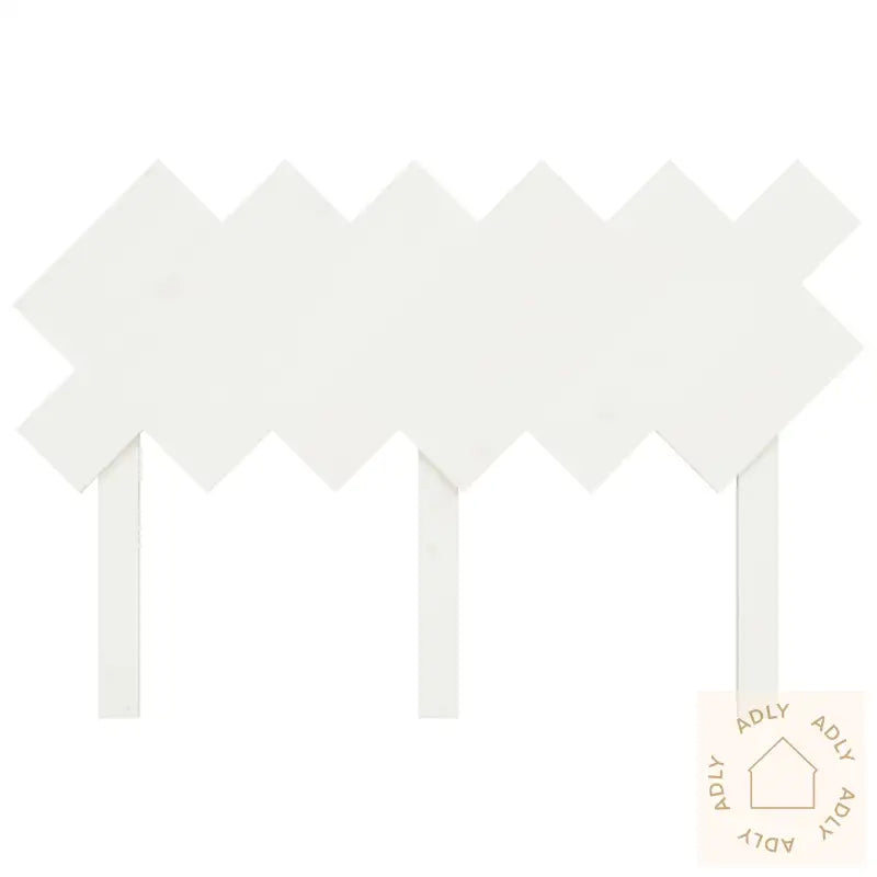 Sengegavl Hvit 122,5X3X80,5 Cm Heltre Furu