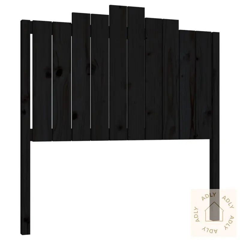 Sengegavl Svart 106X4X110 Cm Heltre Furu
