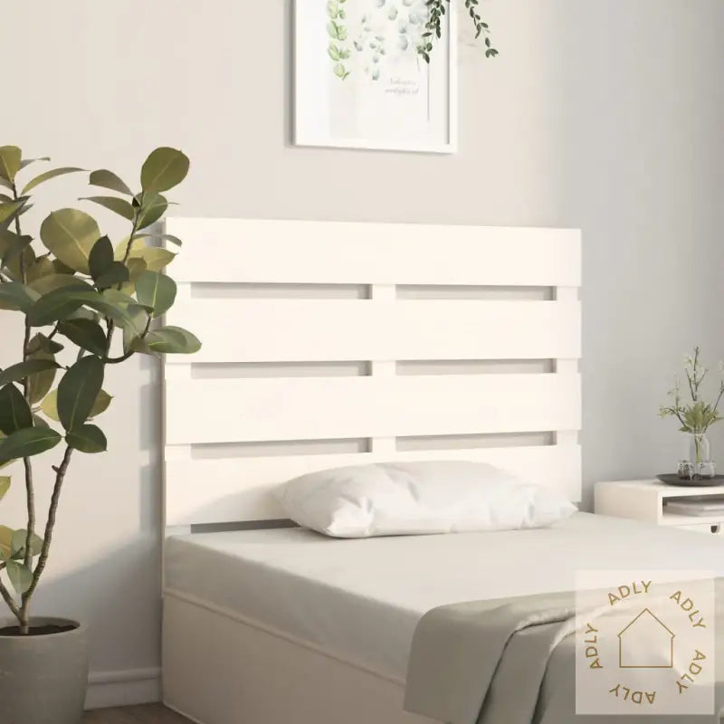 Sengegavl Hvit 75X3X80 Cm Heltre Furu