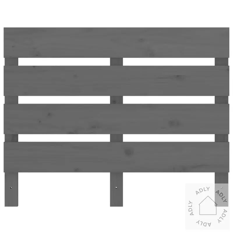 Sengegavl Grå 100X3X80 Cm Heltre Furu
