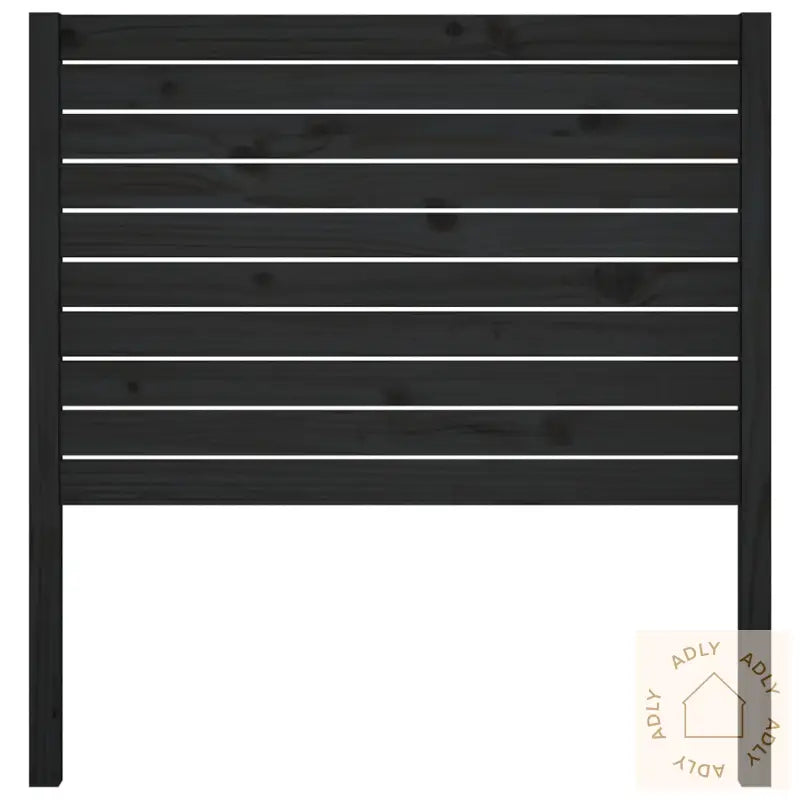 Sengegavl Svart 81X4X100 Cm Heltre Furu