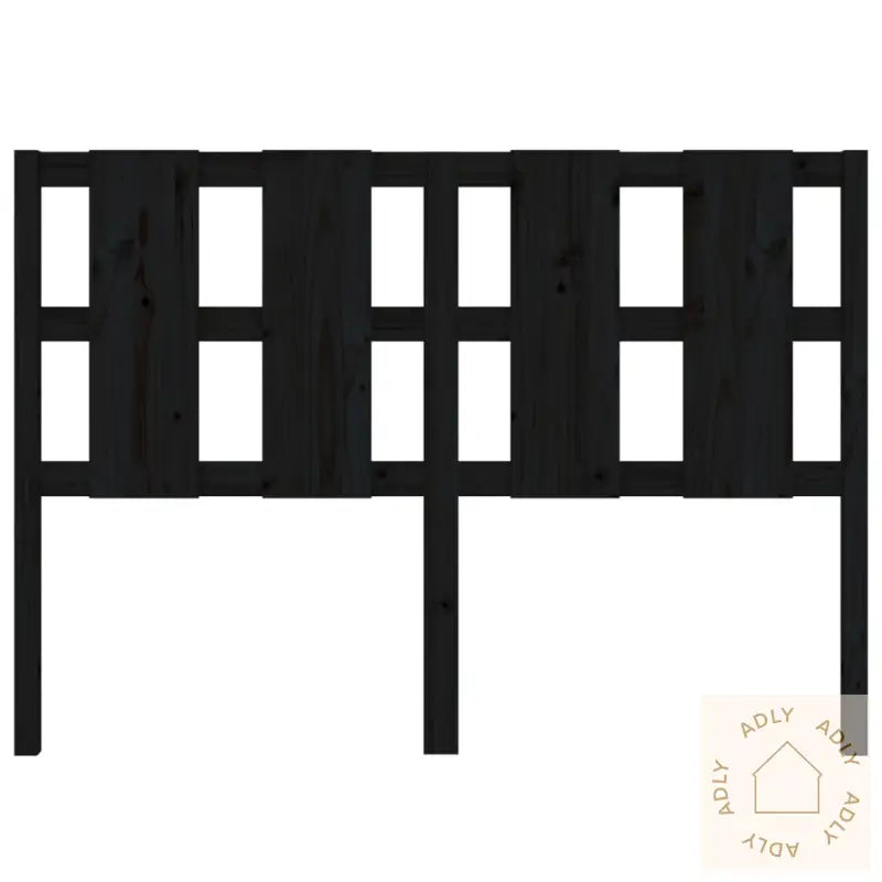 Sengegavl Svart 145,5X4X100 Cm Heltre Furu