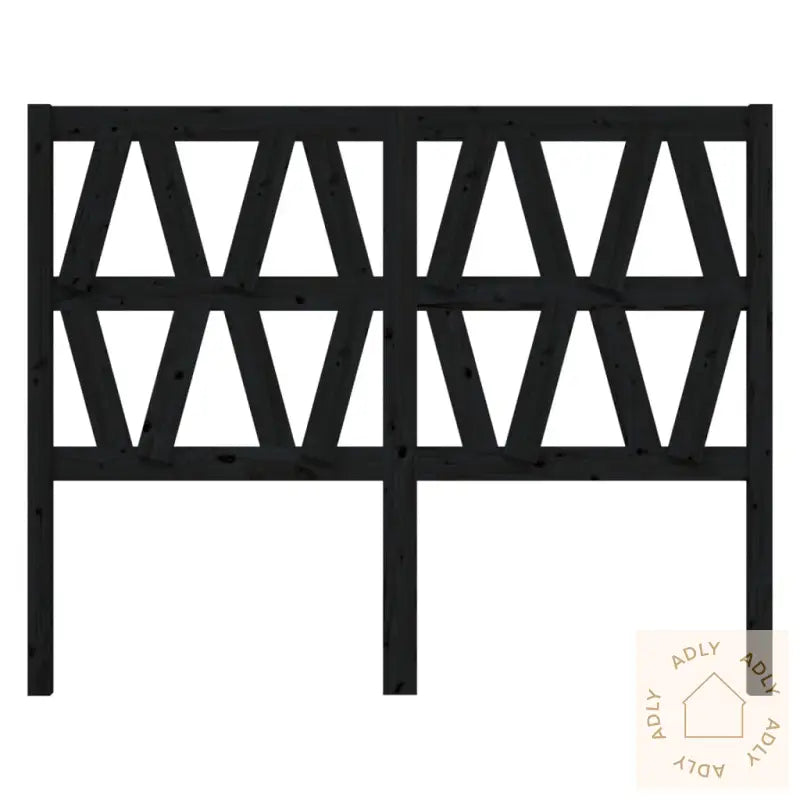 Sengegavl Svart 166X4X100 Cm Heltre Furu
