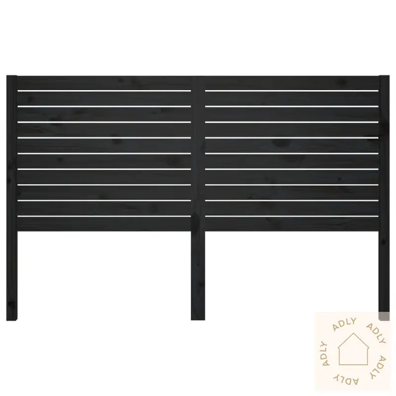 Sengegavl Svart 146X4X100 Cm Heltre Furu