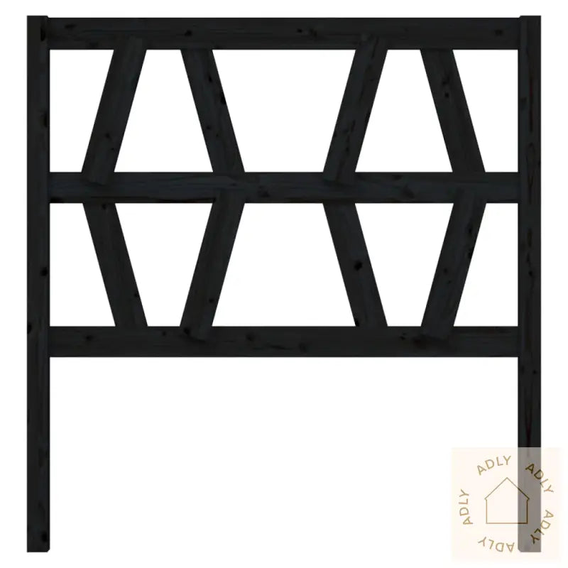 Sengegavl Svart 81X4X100 Cm Heltre Furu