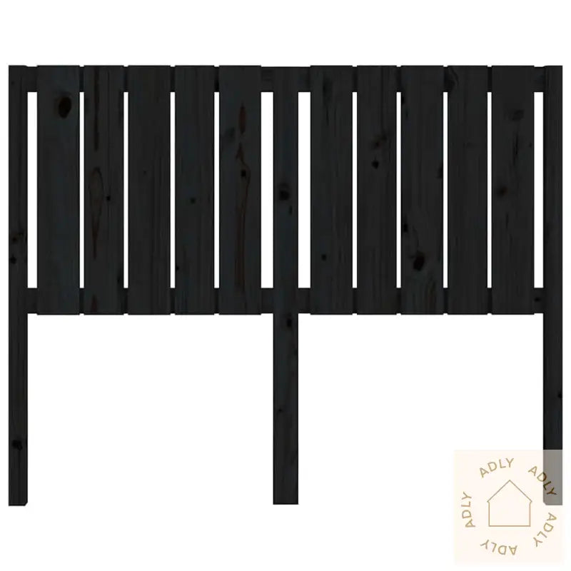 Sengegavl Svart 125,5X4X100 Cm Heltre Furu