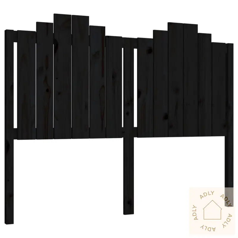 Sengegavl Svart 146X4X110 Cm Heltre Furu