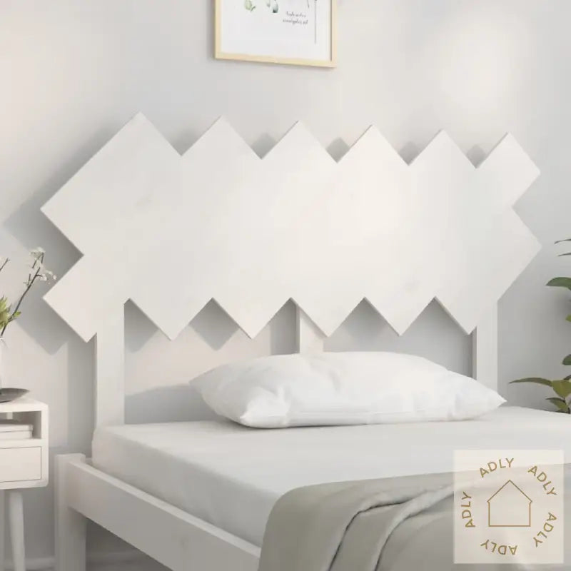 Sengegavl Hvit 122,5X3X80,5 Cm Heltre Furu