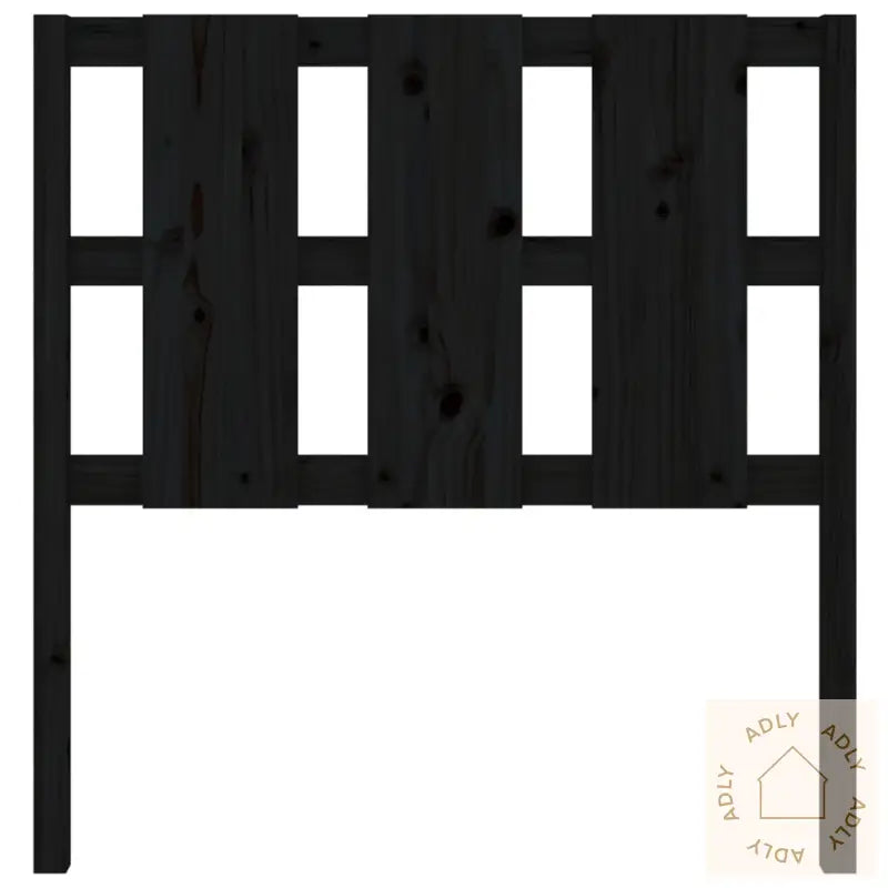 Sengegavl Svart 95,5X4X100 Cm Heltre Furu