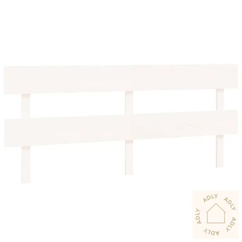 Sengegavl Hvit 204X3X81 Cm Heltre Furu