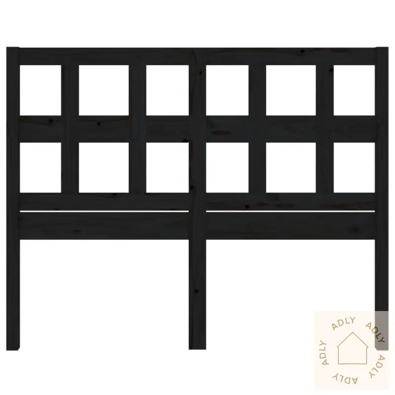 Sengegavl Svart 205,5X4X100 Cm Heltre Furu