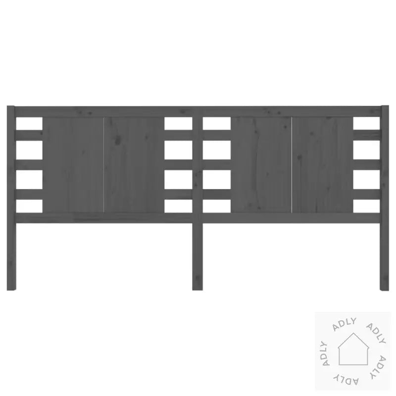 Sengegavl Grå 126X4X100 Cm Heltre Furu