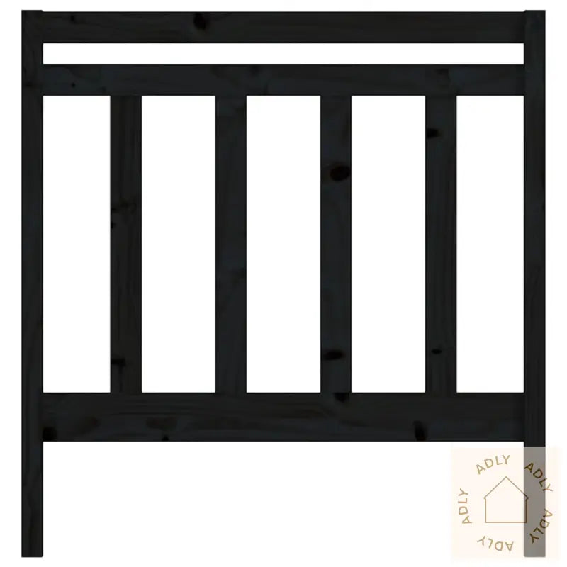 Sengegavl Svart 95X4X100 Cm Heltre Furu
