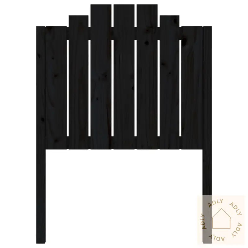 Sengegavl Svart 81X4X110 Cm Heltre Furu