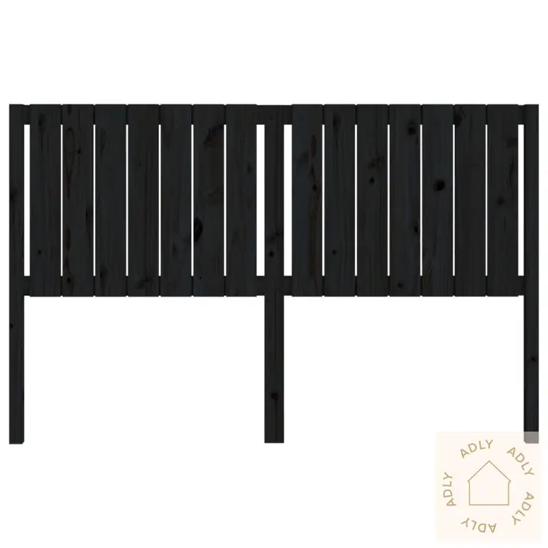 Sengegavl Svart 165,5X4X100 Cm Heltre Furu