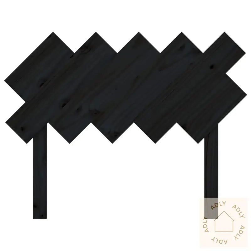 Sengegavl Svart 104 X 3 X 80,5 Cm Heltre Furu