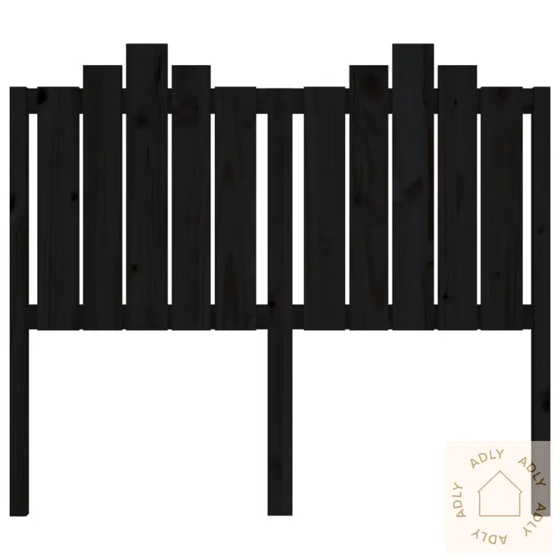 Sengegavl Svart 126X4X110 Cm Heltre Furu