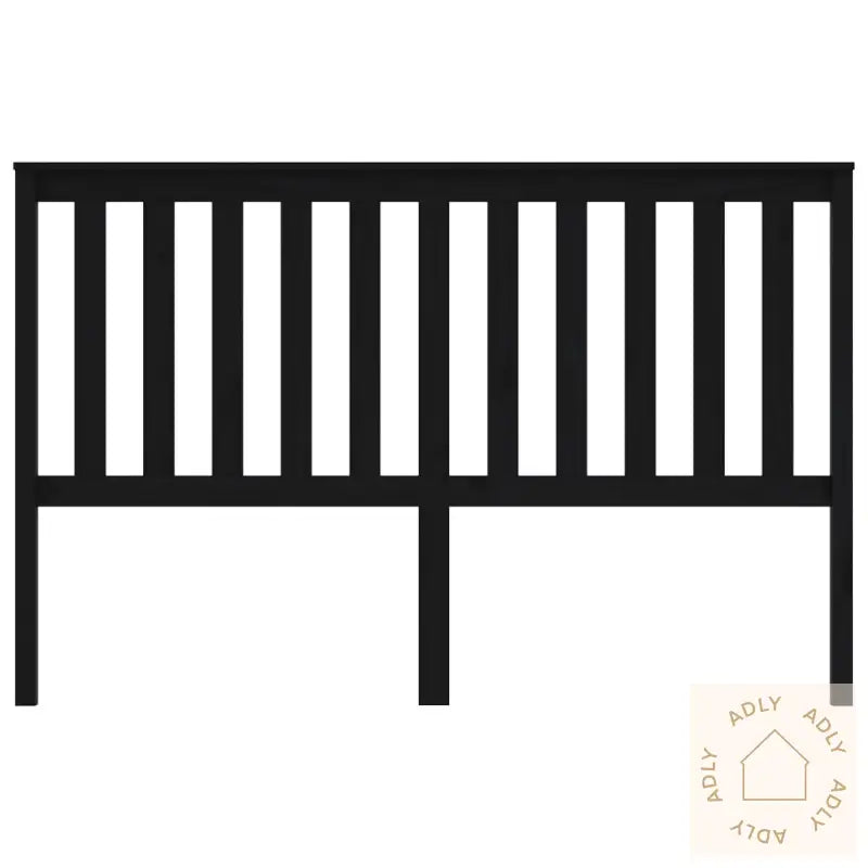 Sengegavl Svart 166X6X101 Cm Heltre Furu